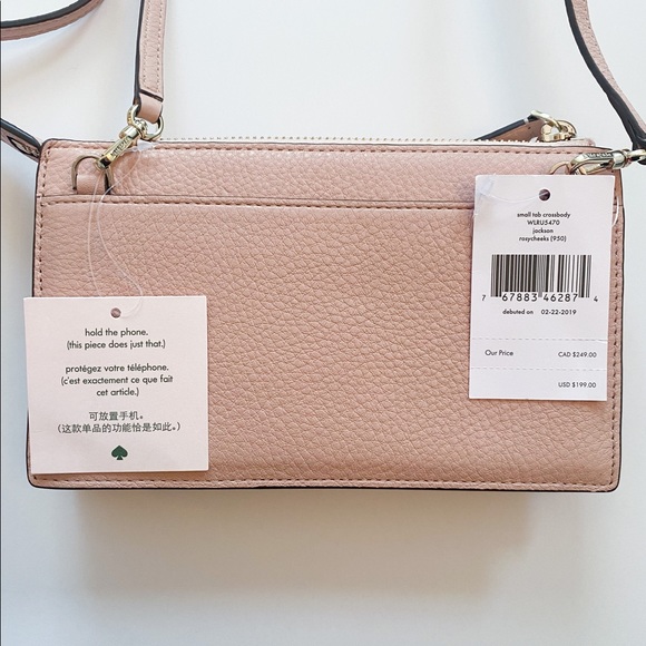 NWT KATE SPADE JACKSON ROSY CHEEKS CROSSBODY BAG - Picture 6 of 11